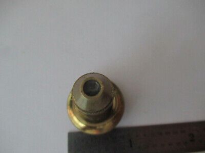 ANTIQUE BRASS ENGLAND OBJECTIVE LENS OPTICS MICROSCOPE PART AS PICTURED #F3-A-16