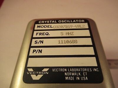 VECTRON LABS QUARTZ OSCILLATOR 5 MHz FREQUENCY STANDARD AS PICTURED &V8-A-01