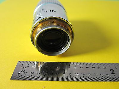 OPTICAL MICROSCOPE OBJECTIVE FLUOTAR 40X NPL LEITZ WETZLAR GERMANY OPTICS #26-23