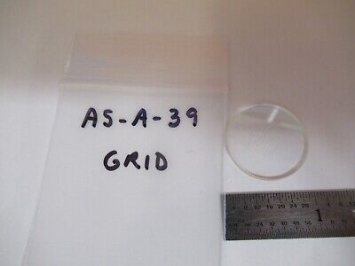 OPTICAL RETICLE SQUARE GRID INSERT OPTICS MICROSCOPE PART AS PICTURED &A5-A-39