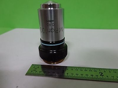 MICROSCOPE PART OBJECTIVE MPLAN 100X OLYMPUS JAPAN OPTICS BIN#K1-M-23