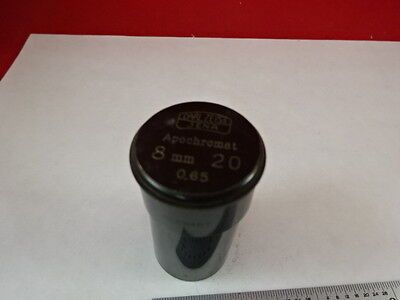 EMPTY ANTIQUE MICROSCOPE OBJECTIVE CONTAINER CARL ZEISS APOCHROMAT AS IS N5-A-30