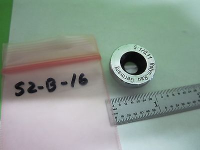 MICROSCOPE PART OBJECTIVE  ROLYN 5X GERMANY OPTICS AS IS BIN#S2-B-16