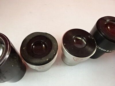 FOR PARTS LOT EYEPIECES OCULAR MICROSCOPE PART OPTICS AS PICTURED &S3-A-12