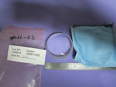 OPTICAL LENS DOUBLET 12589A LASER OPTICS #11-22 BIN#11