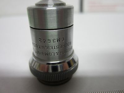 OPTICAL MICROSCOPE OBJECTIVE BAUSCH LOMB 10X OPTICS BIN#3K-P-18