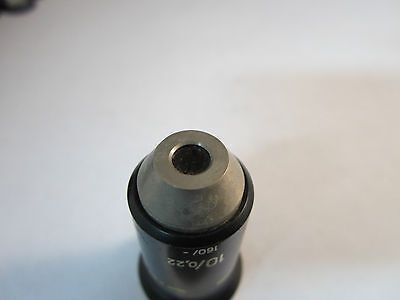 OPTICAL MICROSCOPE OBJECTIVE 10X GERMANY ZEISS OPTICS BIN#19 xxii