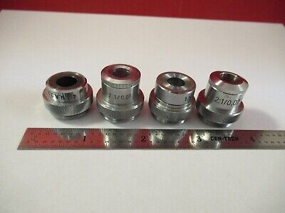 LOT ROLYN GERMANY OBJECTIVES MICROSCOPE PART OPTICS AS PICTURED &1E-B-13