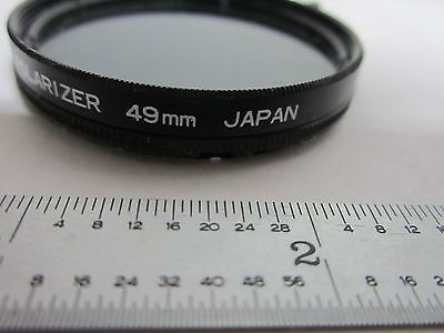 MICROSCOPE POLARIZER SPIRATONE 49 mm  OPTICS AS IS BIN#K5-26