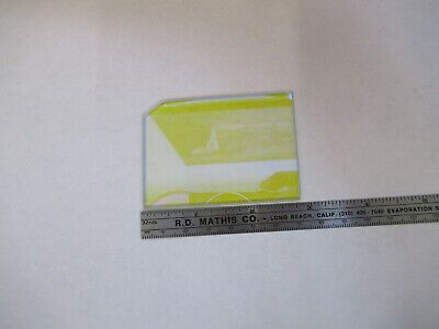 OPTICAL DICHROIC COATED GLASS PLATE OPTICS AS PICTURED &13-FT-11