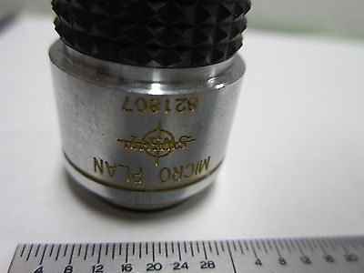 OPTICAL MICROSCOPE PART OBJECTIVE MICROPLAN SWIFT 10X OPTICS BIN#Q4-R-02