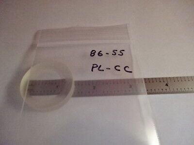 LENS GLASS PLANO CONCAVE PART OPTICAL OPTICS AS PICTURED &86-55