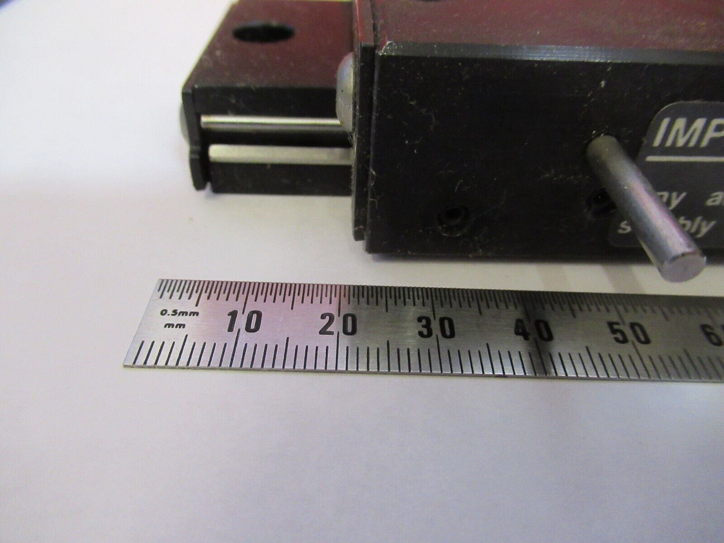 OPTICAL USED STAGE SLIDE POSITIONING DCI OPTICS AS IS PICTURED #R3-C-01