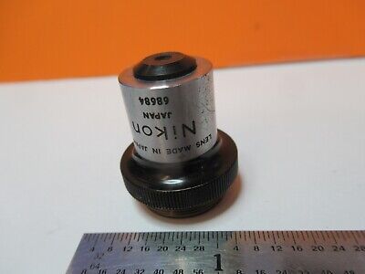 NIKON JAPAN OBJECTIVE 4X LENS OPTICS MICROSCOPE PART AS PICTURED &50-A-34