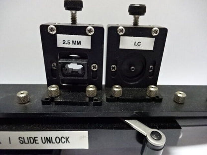 OPTISCHE FASEROPTIK-HALTERUNG RETICLE + MITUTOYO-MIKROMETEROPTIK WIE BESEHEN #84-36