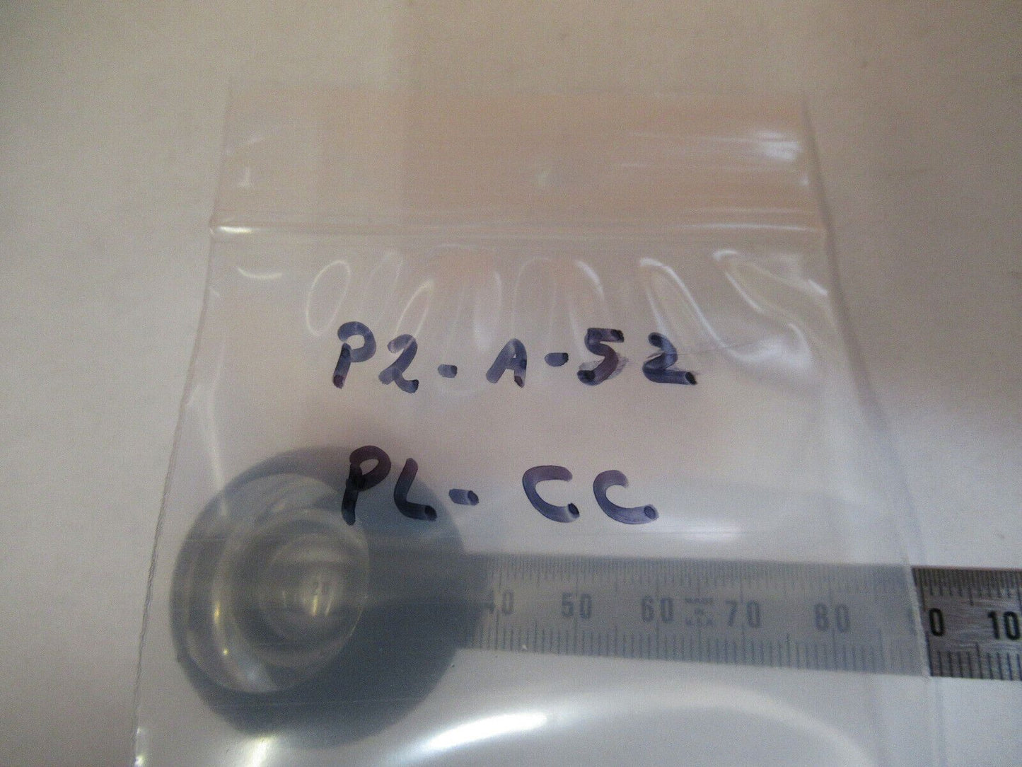 OPTICAL RARE LENS PLANO VERY CONCAVE BACK MIL SPEC OPTICS AS PICTURED &P2-A-52