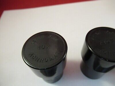 ANTIQUE BAUSCH LOMB LOT EMPTY OBJECTIVE PLASTIC CANS MICROSCOPE AS IS &Q5-A-59