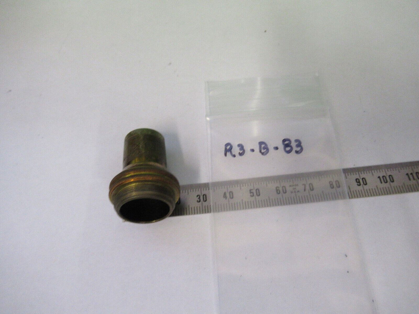 ANTIQUE BRASS BAUSCH LOMB 10X OBJECTIVE MICROSCOPE PART AS PICTURED &R3-B-83