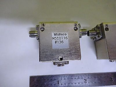 RF MICROWAVE FREQUENCY MODULES MIDISCO CIRCULATOR SMA CONNECTOR AS IS BIN#X7-18