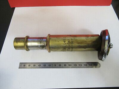 ANTIQUE ERNST LEITZ BRASS TUBUS + NOSEPIECE MICROSCOPE PART AS PICTURED Q3-B-85