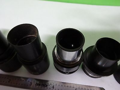 LOT 6 EA MICROSCOPE EYEPIECES ASSORTED OPTICS #W1-02