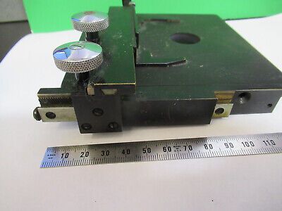 SPENCER AO XY STAGE TABLE VINTAGE MICROSCOPE PART AS PICTURED &3-C-04