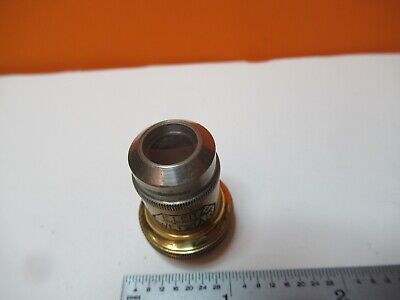 ANTIQUE LEITZ GERMANY POL OBJECTIVE 3.2X P1 MICROSCOPE OPTICS AS PIC &16-B-11