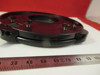 ZEISS GERMANY STAGE TABLE ROTABLE POLARIZER POL MICROSCOPE PART OPTICS &46-A-09