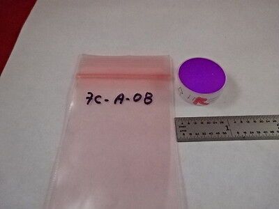 OPTICAL FLAT DICHROIC FILTER LENS OPTICS AS PICTURED &7C-A-08