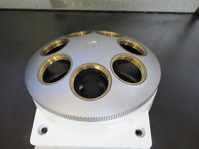 LEICA DMRB GERMANY NOSEPIECE 7 POS. MICROSCOPE PART OPTICS AS PICTURED &A7-A-40