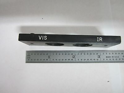 MICROSCOPE PART SLIDE INFRARED VISIBLE VIS IR OPTICS AS IS BIN#K5-30