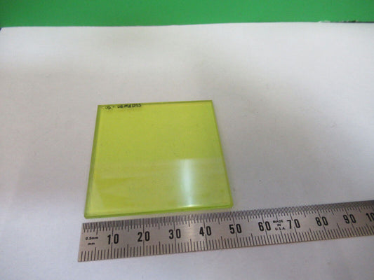 FOR PARTS YELLOW FILTER [delaminated edges] OPTICS AS PICTURED &Z7-A-26