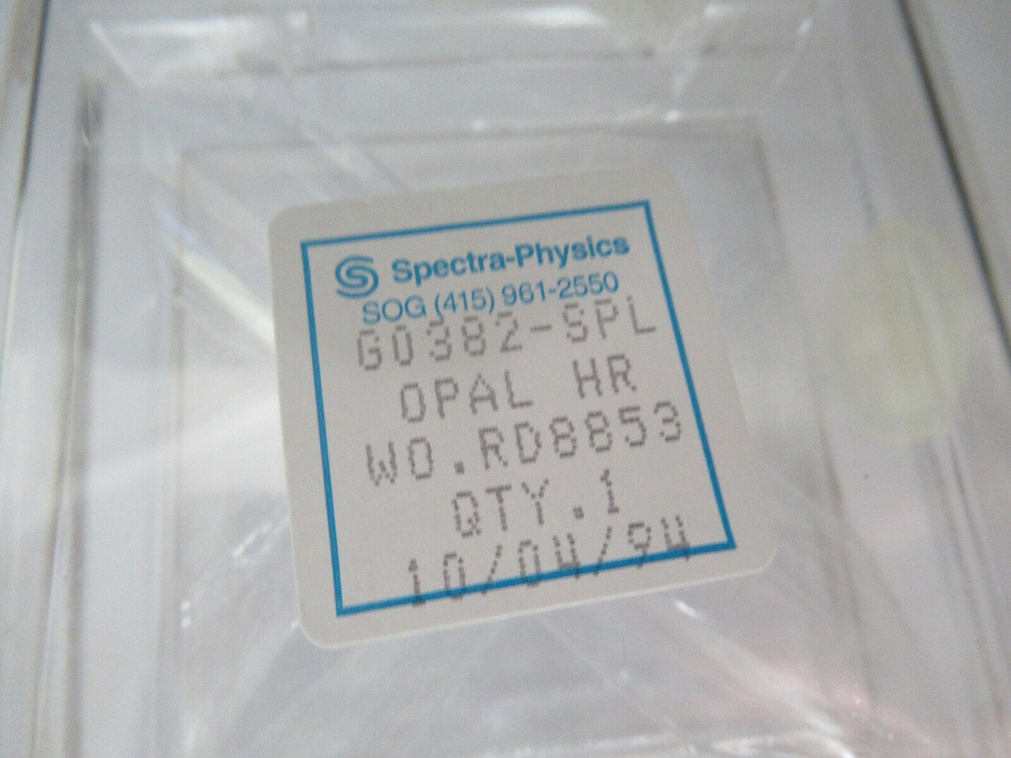 OPTICAL PRO SPECTRA PHYSICS HR 60382-SPL DICHROIC OPTICS AS PICTURED &W7-B-06