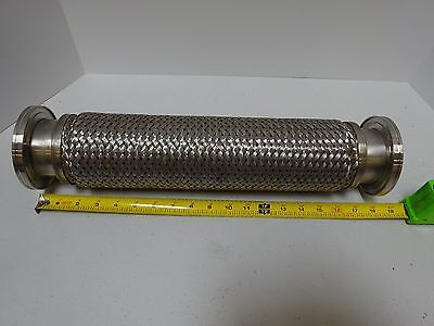 MDC HIGH VACUUM FLEXIBLE HOSE HEAVY STAINLESS STEEL AS IS BIN#TC-1-B