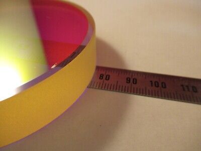 OPTICAL FLAT ZERODUR COATED 3" DIAMETER 1/10 WAVE OPTICS slight scratch &9-FT-73