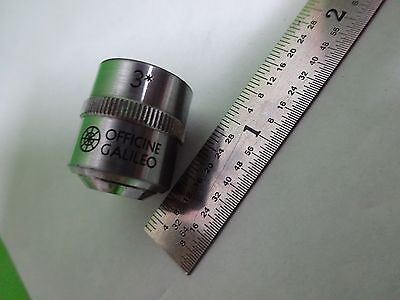 MICROSCOPE PART OBJECTIVE LENS OFFICINE GALILEO 10X ITALY OPTICS AS IS BIN#V7-37