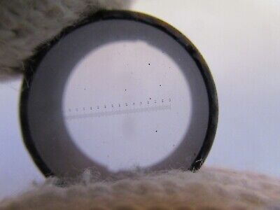 OPTICAL RETICLE GRATICULE MEASURING OPTICS MICROSCOPE PART AS PICTURED &19-B-37