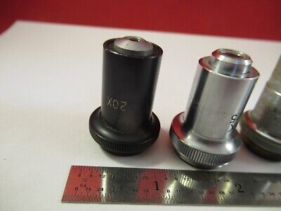 LOT ASSORTED OBJECTIVES MICROSCOPE PART OPTICS AS PICTURED &1E-B-16