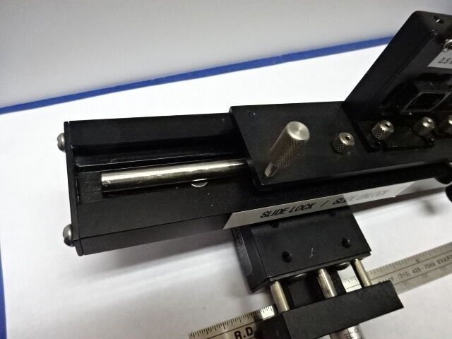 OPTICAL FIBER OPTICS FIXTURE RETICLE + MITUTOYO MICROMETER OPTICS AS IS #84-36