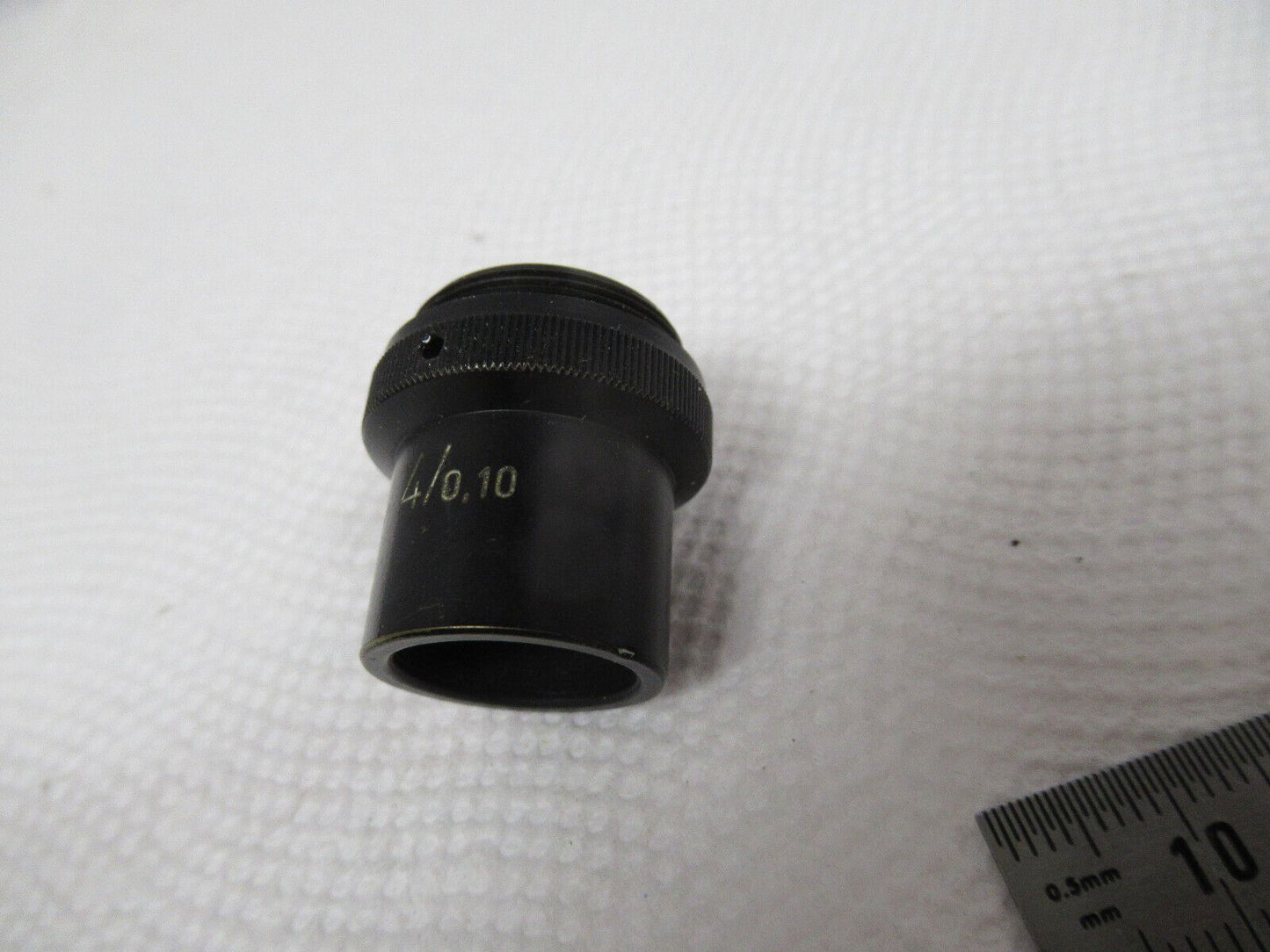 WILD HEERBRUGG SWISS M11 OBJECTIVE 4X LENS MICROSCOPE PART AS PICTURED W1-A-86