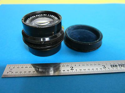 RARE MICROSCOPE OBJECTIVE LENS CARL ZEISS JENA GERMANY PLANAR 4.5X 7.5cm OPTICS