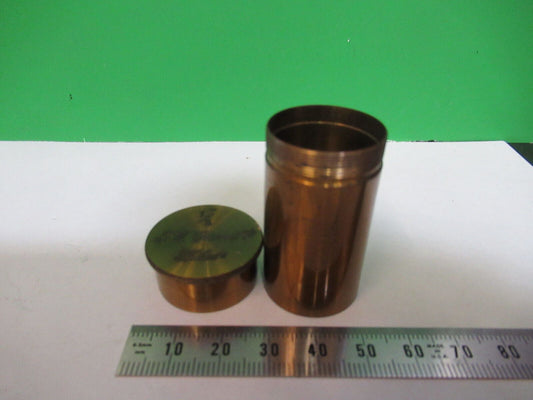 ANTIQUE BRASS J.W. QUEEN CANISTER OBJECTIVE MICROSCOPE PART AS PICTURED P2-B-72