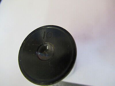 ANTIQUE CARL ZEISS  "10" EYEPIECE MICROSCOPE PART OPTICS AS PICTURED #B1-A-53