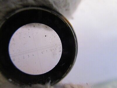 OPTICAL RETICLE GRATICULE MEASURING OPTICS MICROSCOPE PART AS PICTURED &19-B-35