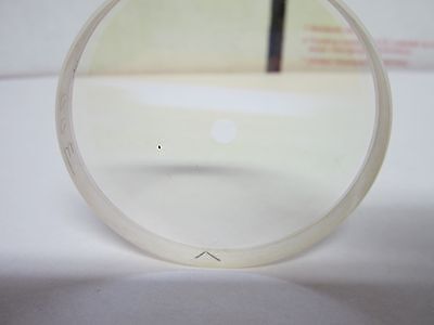 OPTICAL FUSED SILICA COATED WINDOW LASER OPTICS BIN#45-B-18 [it has a spot cent