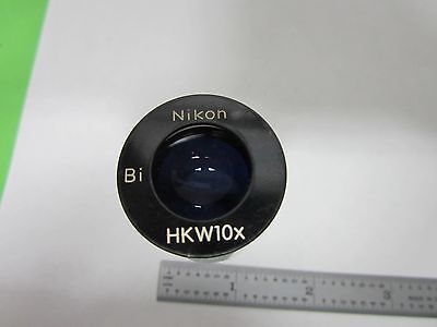 MICROSCOPE PART EYEPIECE NIKON JAPAN  Bi HKW10x OPTICS AS IS BIN#L1-03