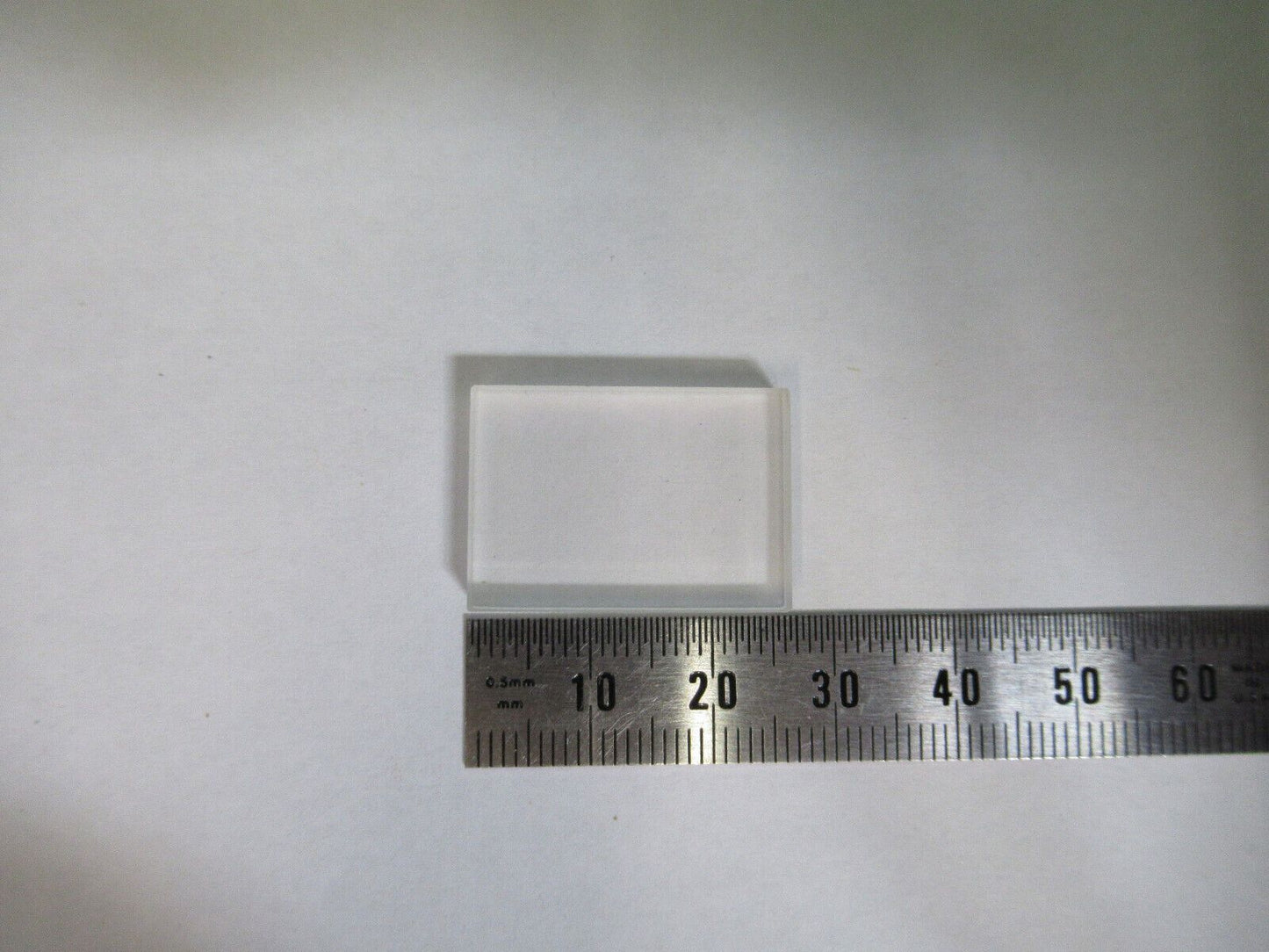 OPTICAL RECTANGULAR LENS FLAT POLISH-DULL SIDES OPTICS AS PICTURED Z5-C-30