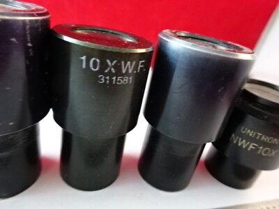 for parts LOT EYEPIECES OPTICAL AO BL MICROSCOPE PART OPTICS AS IS #54-A-10