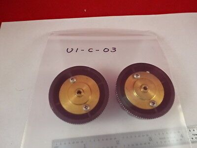 MICROSCOPE PART LEICA DMRB GERMANY PLASTIC KNOBS AS IS B#U1-C-03