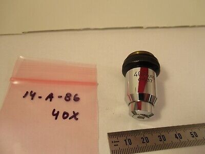 WILD HEERBRUGG SWISS OBJECTIVE 40X OPTICS MICROSCOPE PART AS PICTURED &14-A-86